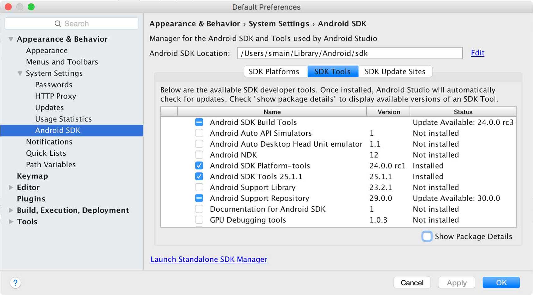 Android Sdk Manager Mac Download